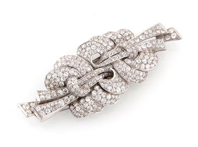 Diamant Kleiderclips zus. ca. 12 ct - Exquisite jewellery