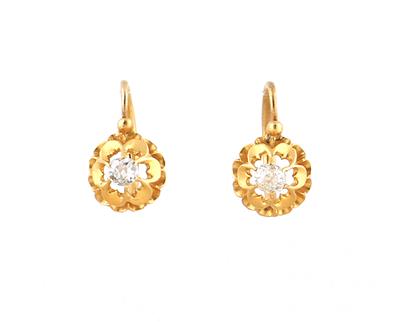 Altschliffdiamant Ohrringe zus. ca. 0,40 ct - Exquisite jewellery