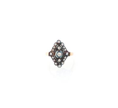 Altschliffdiamant Ring zus. ca. 0,40 ct - Gioielli scelti