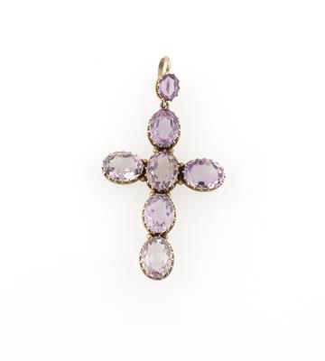 Amethyst Kreuzanhänger - Erlesener Schmuck