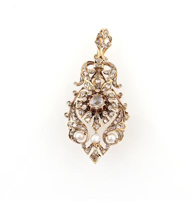 Diamantanhänger zus. ca. 0,70 ct - Exquisite jewellery