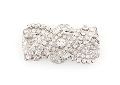 Diamantbrosche zus. ca. 7,40 ct - Exquisite jewellery