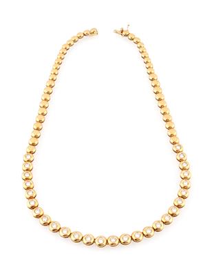 Brillantcollier zus. ca. 3,50 ct - Gioielli scelti