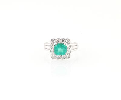 Diamant Smaragdring - Erlesener Schmuck Muttertag
