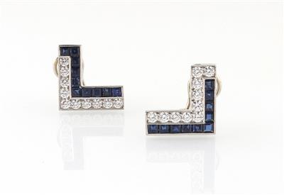 Tiffany  &  Co Brillant Saphirohrclips - Exquisite jewellery