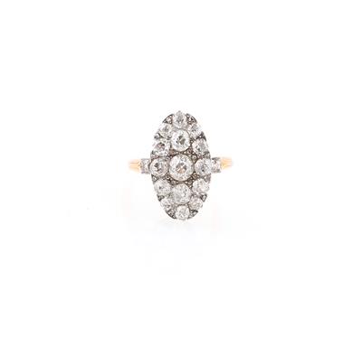 Altschliffdiamant Ring zus. ca. 2 ct - Exquisite jewellery