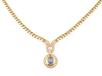 Brillant Saphir Collier - Erlesener Schmuck