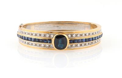 Diamant Saphir Armreif - Exquisite jewellery
