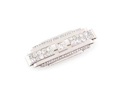 Diamantbrosche zus. ca.3,50 ct - Exquisite jewellery