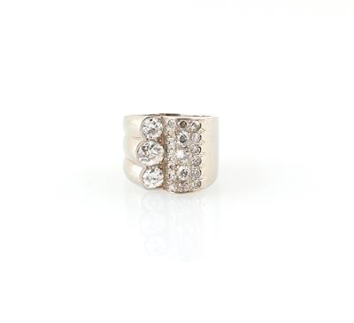 Altschliffbrillant Ring zus. ca. 1,90 ct - Exquisite jewellery