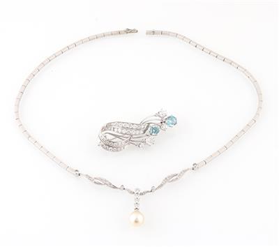 Diamantcollier mit auswechselbaren Mittelteilen - Exquisite jewellery