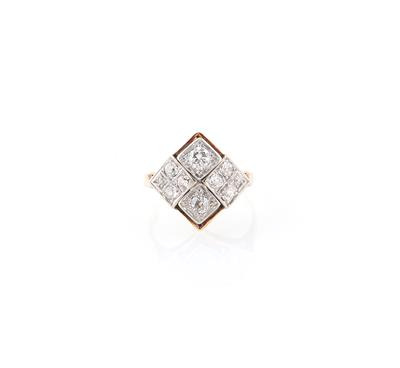 Altschliffdiamant Ring zus. ca. 0,80 ct - Jewellery