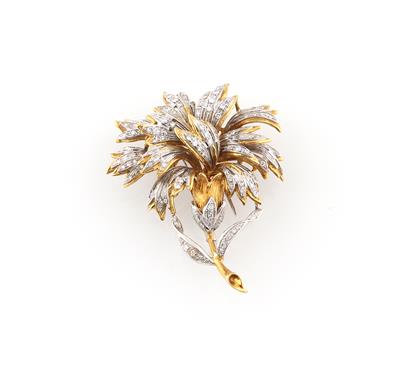 Diamantbrosche zus. ca. 2,80 ct - Schmuck