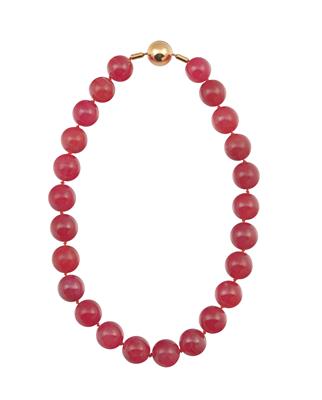 Rhodochrosit Collier mit Friedrich Becker Schließe - Schmuck