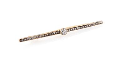 Altschliffbrillant Diamantrauten Stabbrosche - Exquisite jewellery