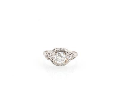 Altschliffdiamant Ring zus. ca, 0,90 ct - Gioielli scelti