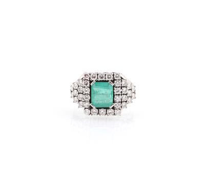 Brillant Smaragd Ring - Exquisite jewellery