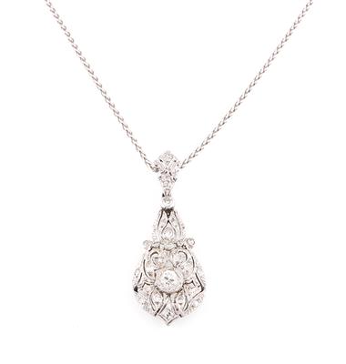 Diamant Anhänger zus. ca. 0,80 ct - Erlesener Schmuck