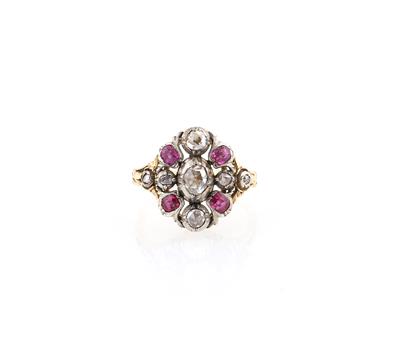 Diamantrauten Rubin Ring - Exkluzivní šperky