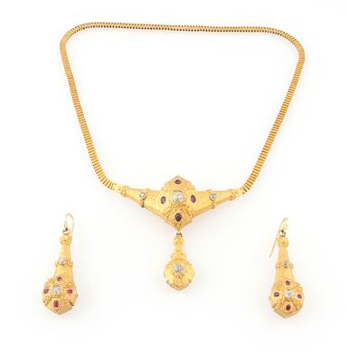 Diamant Rubingarnitur - Exquisite jewellery