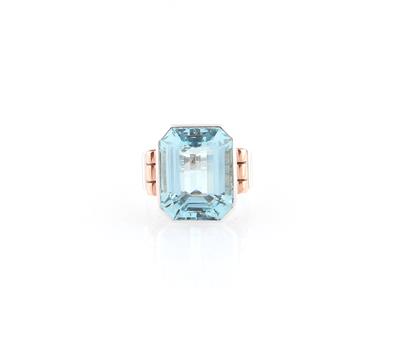 Aquamarinring ca. 8,50 ct - Exkluzivní šperky