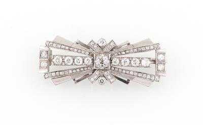 Brillantbrosche zus. ca. 2,90 ct - Exquisite jewellery