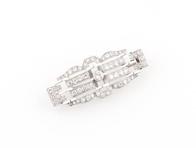 Diamantbrosche zus. ca. 1,30 ct - Exkluzivní šperky