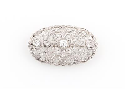 Diamantbrosche zus. ca. 2 ct - Exquisite jewellery