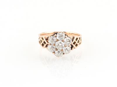 Altschliffdiamant Ring zus. ca. 1,20 ct - Erlesener Schmuck