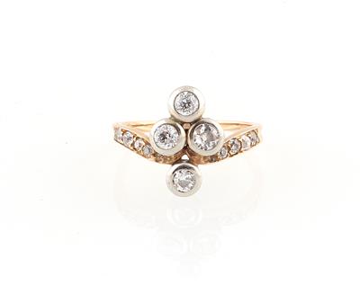 Altschliffdiamantring zus. ca. 0,60 ct - Exquisite jewellery