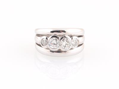 Brillant Diamantring zus. ca. 0,95 ct - Erlesener Schmuck