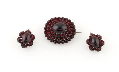 Granat Damen Schmuckgarnitur - Exquisite jewellery