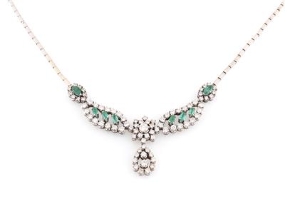 Brillant Smaragdcollier - Erlesener Schmuck