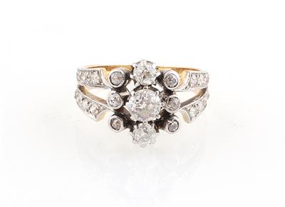 Altschliffdiamant Ring zus. ca. 1,50 ct - Erlesener Schmuck