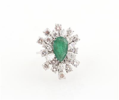 Diamant Smaragd Ring - Exquisite jewellery