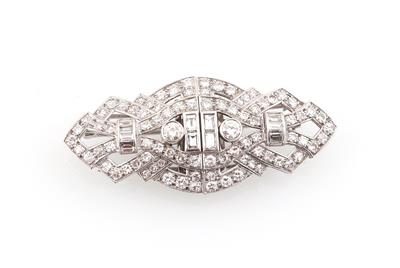 Diamantbrosche zus. ca. 3 ct - Exkluzivní šperky