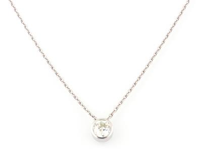 Altschliffbrillantsolitär Collier ca. 1,90 ct - Weihnachtsauktion Schmuck