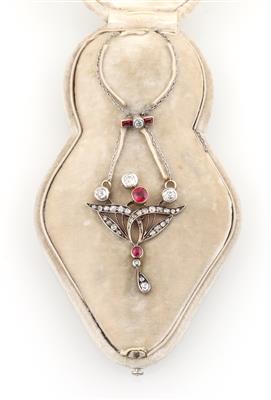 Altschliffdiamant Collier zus. ca. 1,60 ct - Gioielli scelti