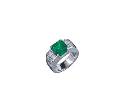 Diamant Smaragd Ring - Gioielli scelti