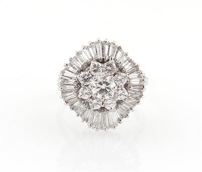 Diamantring zus. ca. 3,59 ct - Juwelen