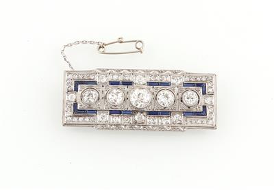Altschliffdiamant Brosche zus. ca. 2,20 ct - Exquisite jewellery