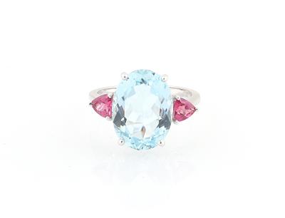 Aquamarin Turmalinring - Exquisite jewellery