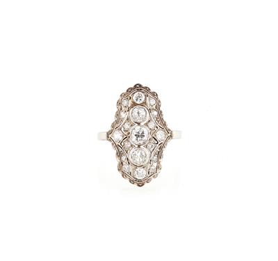 Diamantring zus. ca. 0,90 ct - Exquisite jewellery