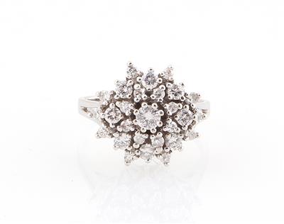 Diamantring zus. ca. 1 ct - Erlesener Schmuck