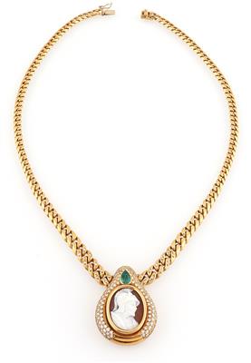 Muschelcamee Brillantcollier - Gioielli scelti