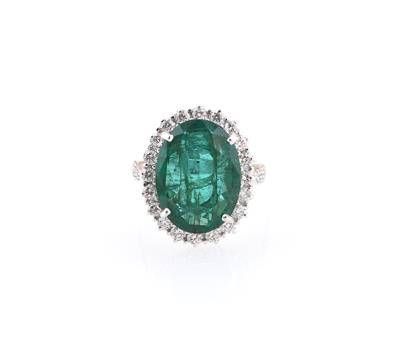 Smaragdring ca. 10,16 ct - Exkluzivní šperky