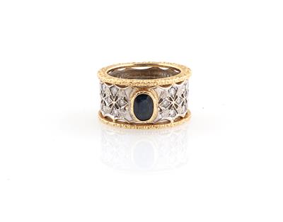 Castaldi Brillant Saphir Ring - Gioielli