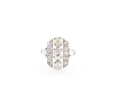 Diamantring zus. ca. 2 ct - Erlesener Schmuck