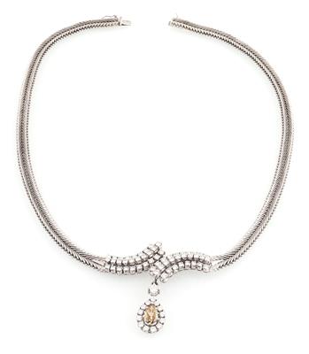 Diamantcollier zus. ca. 4 ct - Klenoty