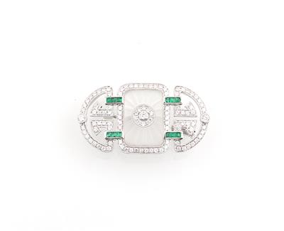 Brillantbrosche zus. ca.0,90 ct - Exquisite jewellery